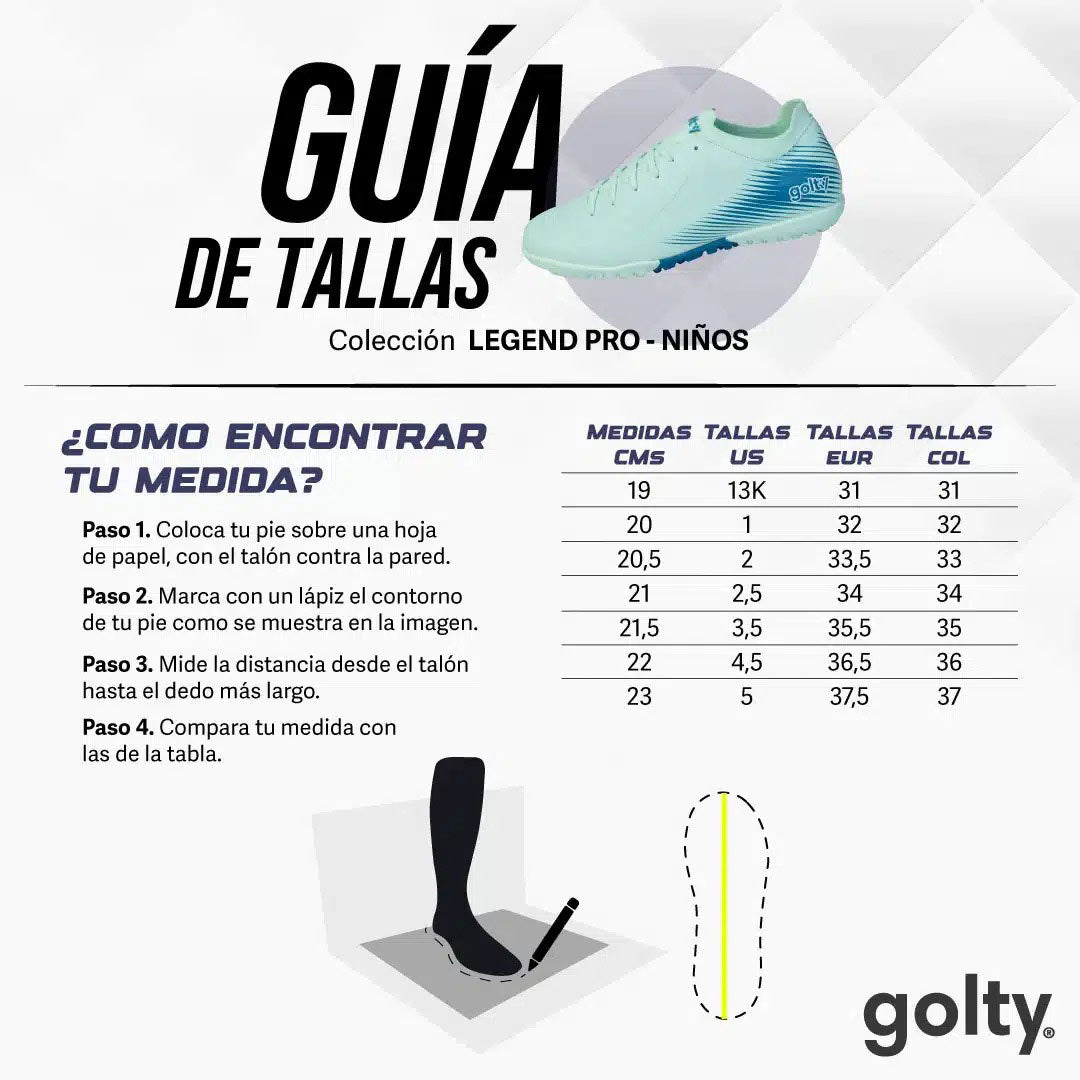 KIDS - ZAPATILLA LISA PRO GOLTY LEGEND