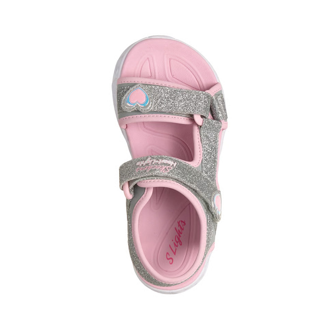 KIDS S-LIGHTS: HEART LIGHTS SANDAL - SUGAR SPARKS