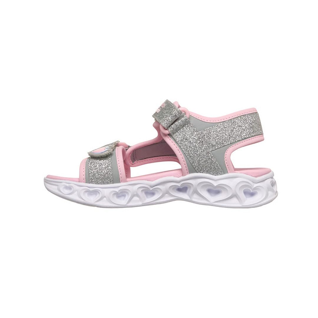 KIDS S-LIGHTS: HEART LIGHTS SANDAL - SUGAR SPARKS