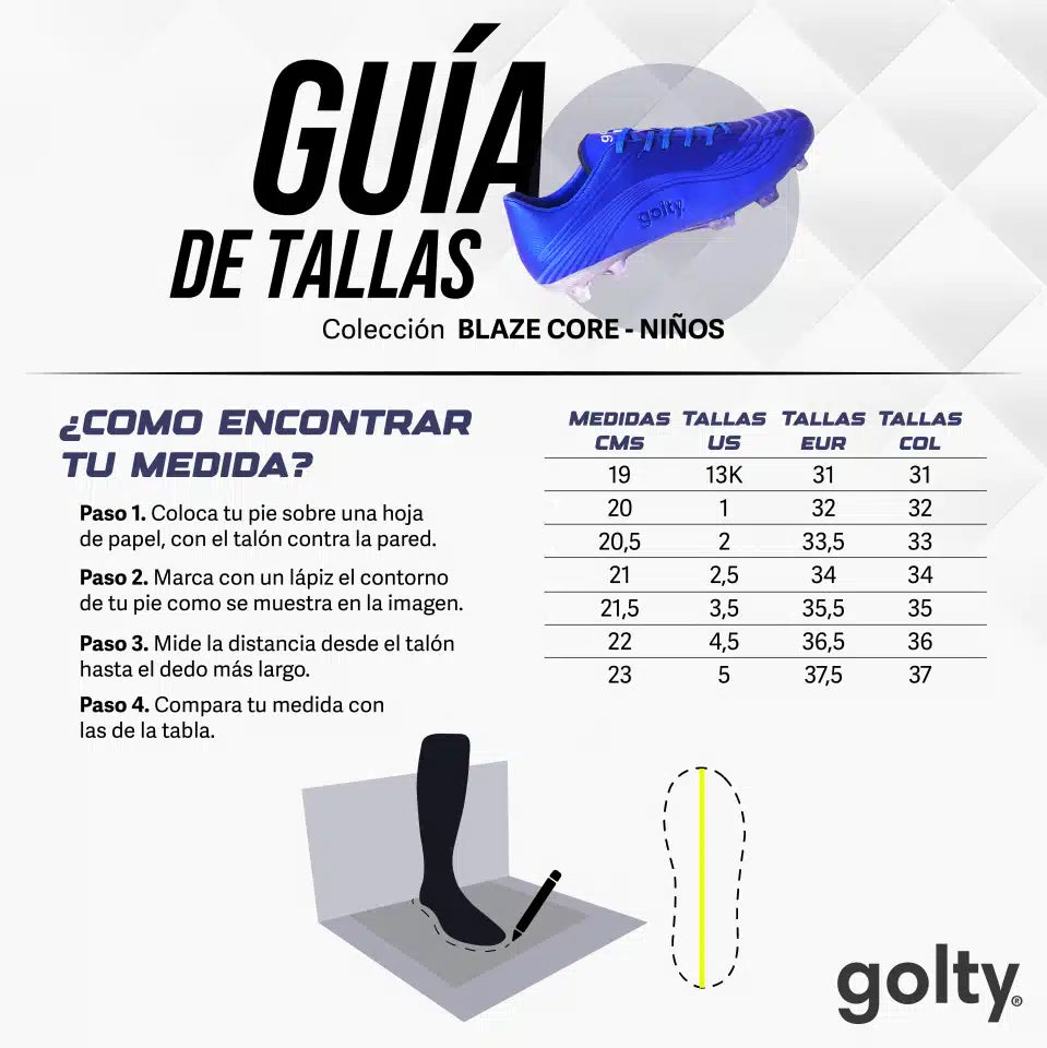 KIDS ZAPATILLA TORRETIN PRO GOLTY BLAZECORE