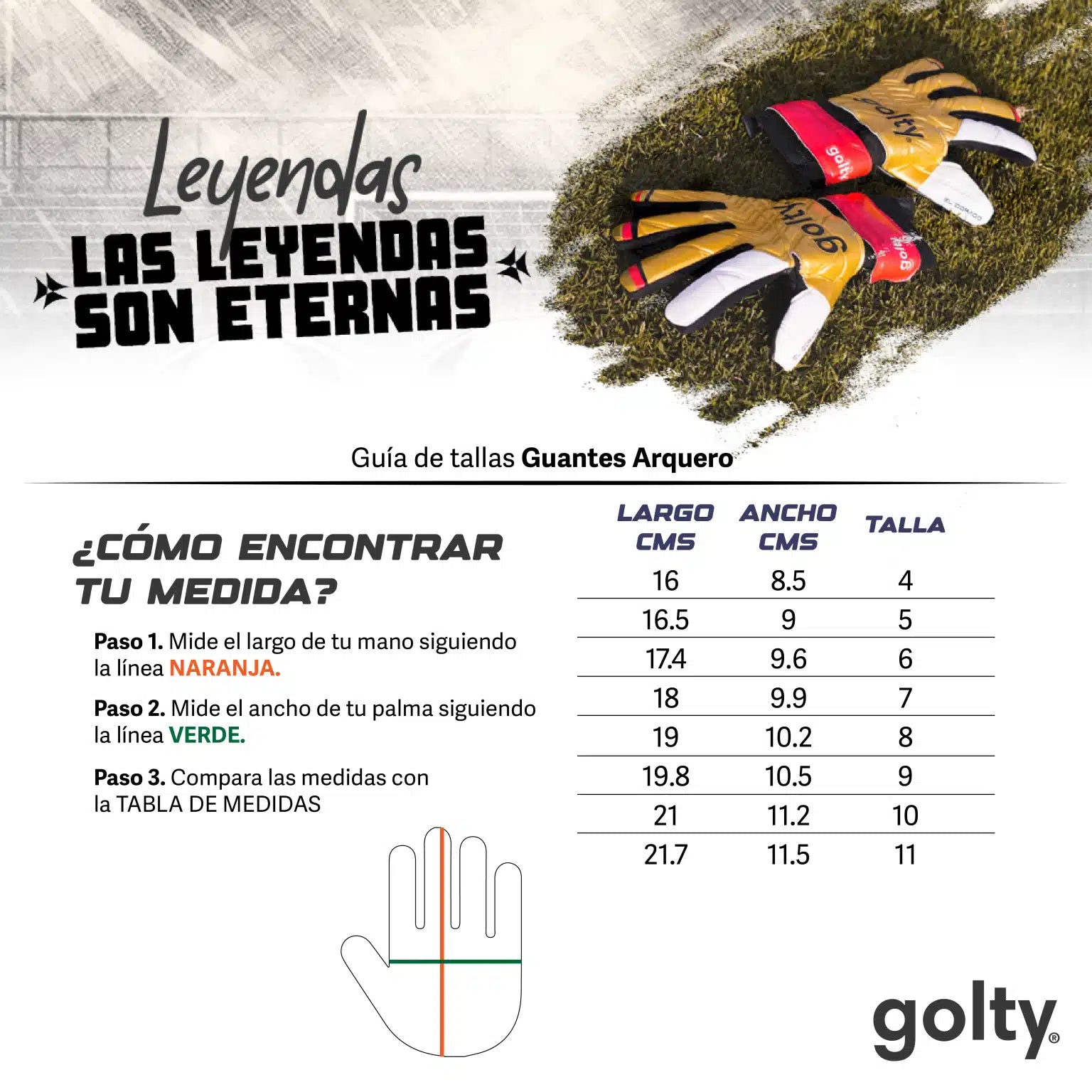 GUANTE PROFESIONAL GOLTY TRIBUTO