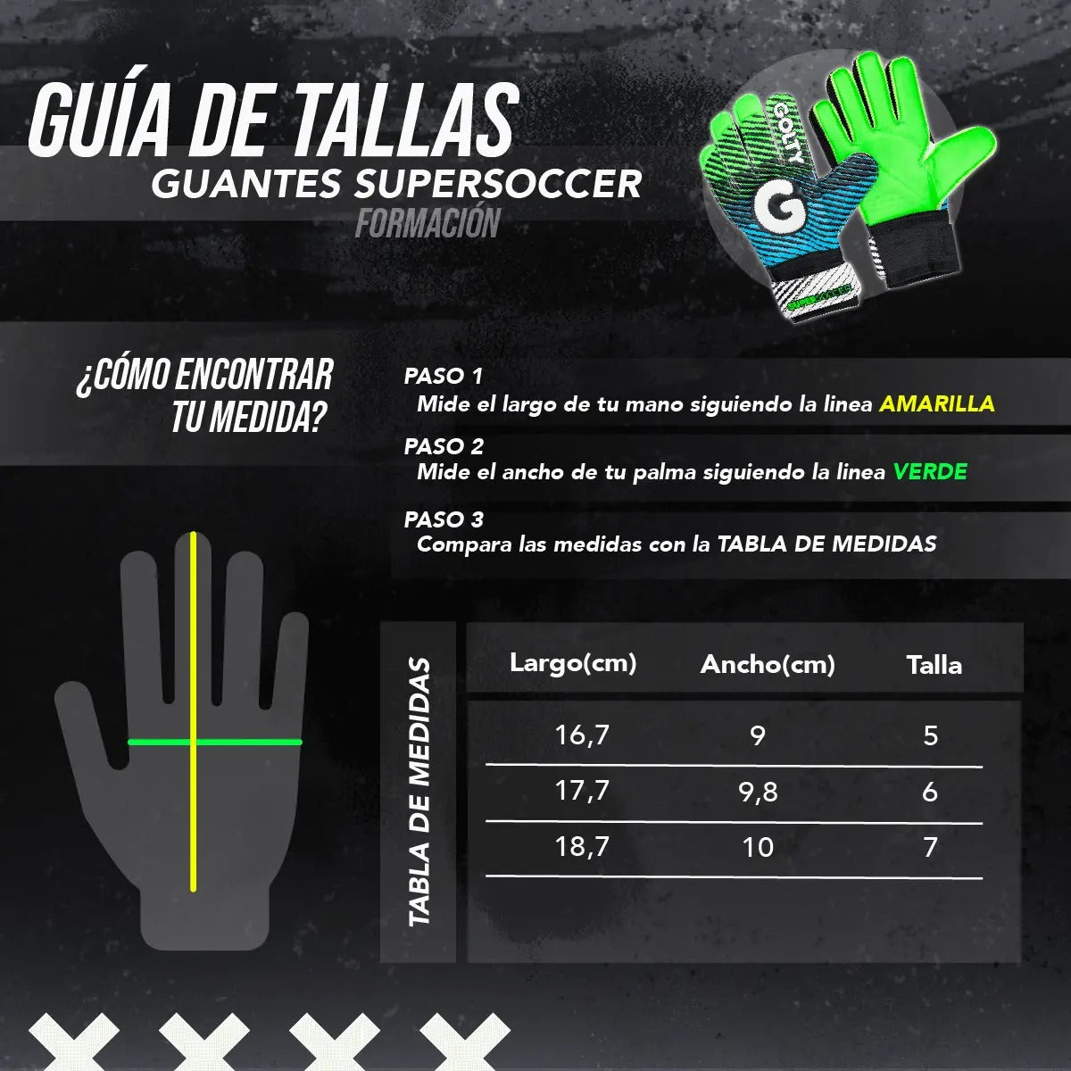 GUANTE KIDS SUPER SOCCER