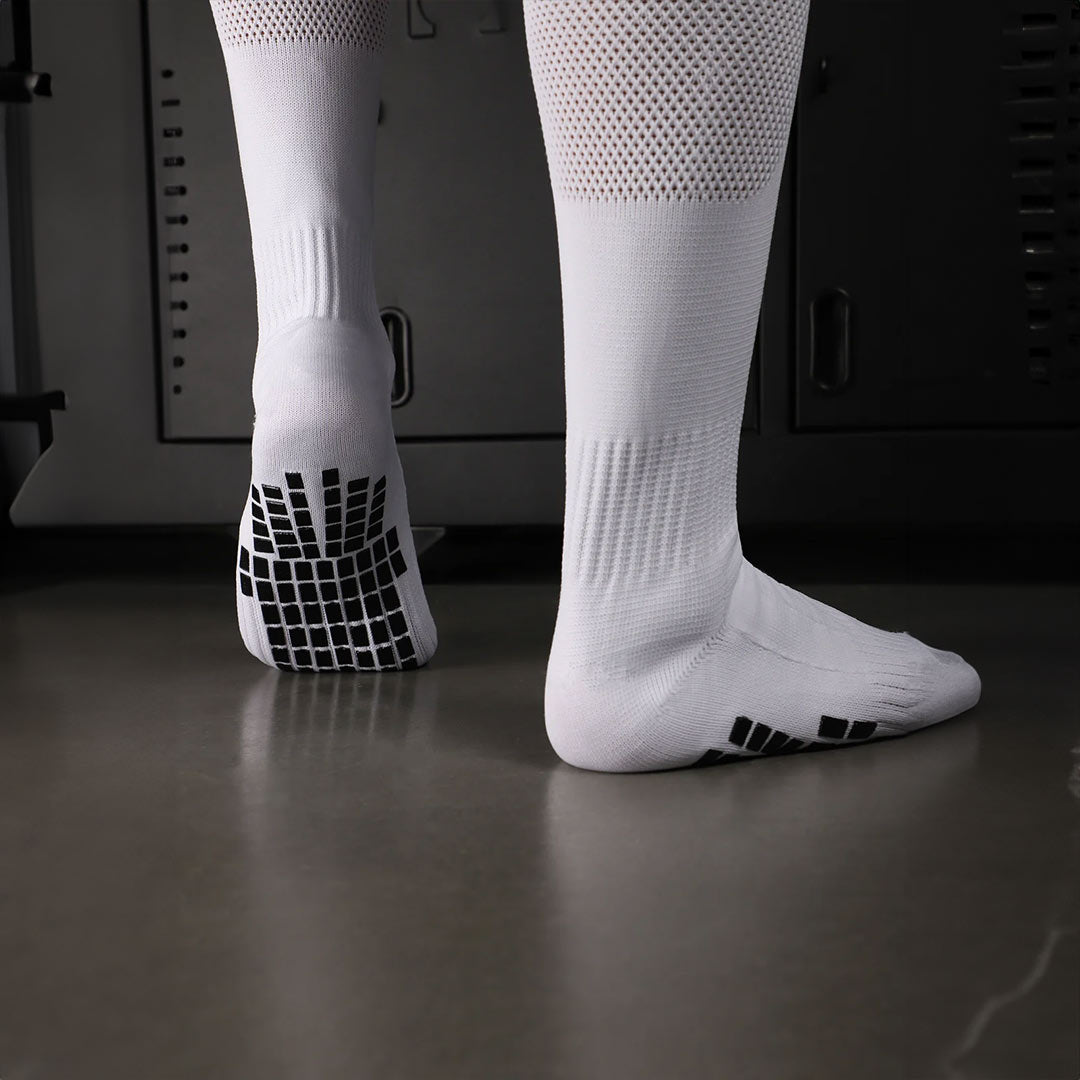 MEDIA DC FUTBOL PROF ANTI-SLIP BLANCO